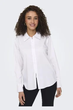 JDY mio L/S Zip Shirt< Bluser & Skjorter|Ammevenligt Tøj