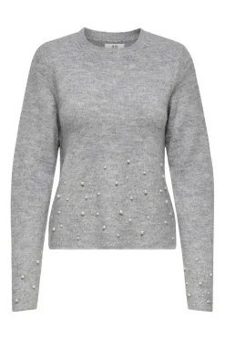 JDY pearl L/S O-Neck Pearl Pullover Knt< Bluser & Skjorter|Strik