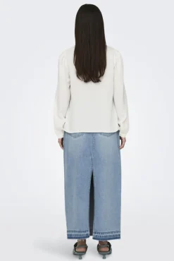 JDY rachel Life L/S Pintuck Top< T-Shirts & Toppe