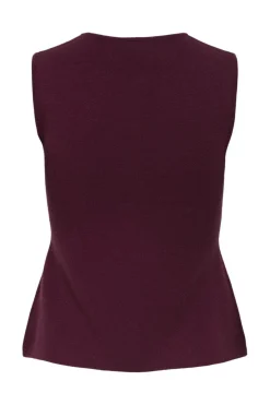 JDY riley S/L O-Neck Two Way Zip Vest Knt< Veste