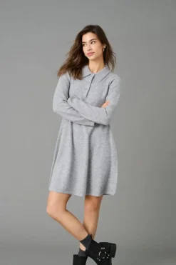 JDY rosemary Life L/S Collar Dress Knt< Kjoler