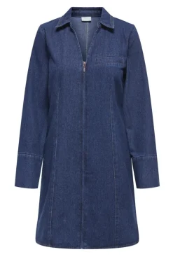 JDY sally Zip Stitch L/S Dress< Kjoler|Ammevenligt Tøj