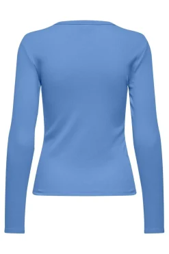 JDY solar L/S O Neck Top Dia< Bluser & Skjorter
