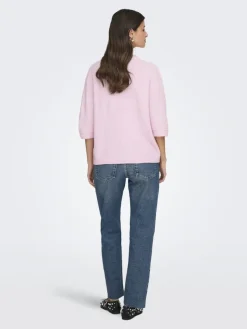 JDY sonja S/S O-Neck Pullover Knt< Strik|Bluser & Skjorter