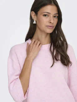 JDY sonja S/S O-Neck Pullover Knt< Strik|Bluser & Skjorter