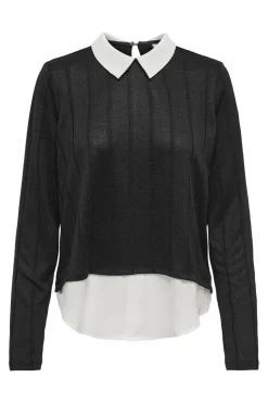 JDY tonsy Tiger L/S Detail Top Dia< Bluser & Skjorter