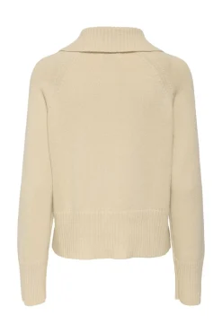 triss L/S Button Collar Pullover Knt*JDY Discount