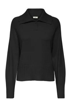 JDY triss L/S Button Collar Pullover Knt< Bluser & Skjorter|Strik