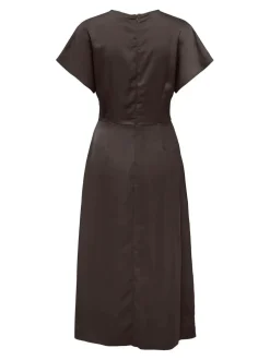 JDY urba S/S Midi Satin Dress< Kjoler