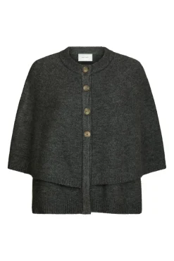 Neo Noir Josei Double Knit Cape 165798< Strik|Bluser & Skjorter