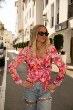 Valentin Studio Josie Paint Splash Blouse 165600< Bluser & Skjorter