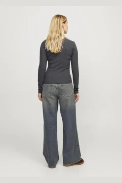 Jjxx Jxfreya Str Ls Rib Tee< Bluser & Skjorter