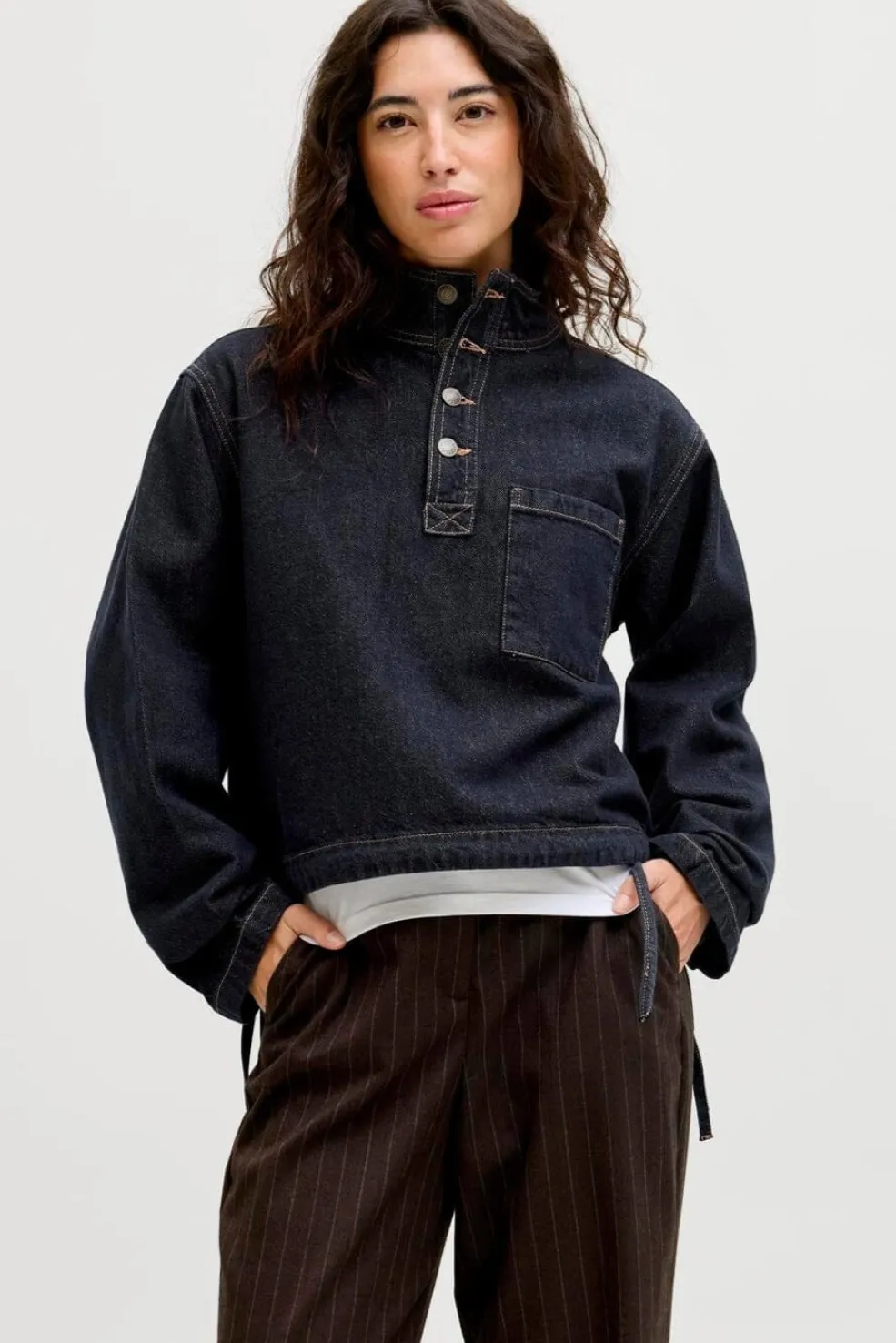 Jjxx Jxlaila Ls Denim Pullover R326< Bluser & Skjorter