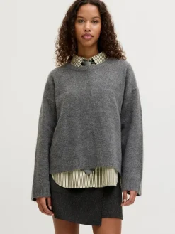 Jjxx Jxmatilda Wool Blend Crew Neck Knit< Bluser & Skjorter|Strik