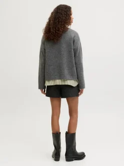 Jjxx Jxmatilda Wool Blend Crew Neck Knit< Bluser & Skjorter|Strik