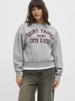 Jjxx Jxmerle Rlx Short Ls Crew Swt Ln< Sweatsæt & Comfy Wear|Bluser & Skjorter