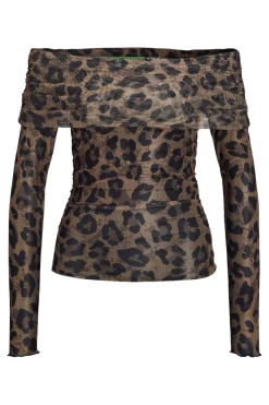 Jxminna Mesh Ls Off Shoulder Top*Jjxx Hot