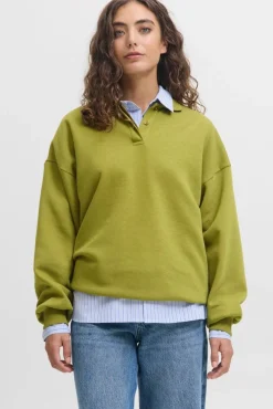 Jjxx Jxpaloma Loose Ls Polo Swt Ln< Sweatsæt & Comfy Wear|Bluser & Skjorter