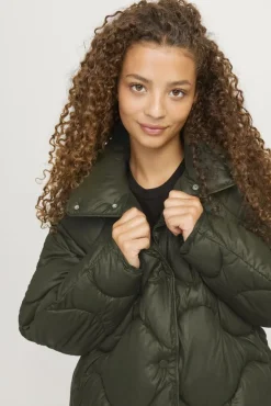 Jjxx Jxstella Shiny Quilted Jacket Sn< Overtøj & Jakker