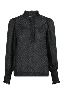 Karia Illusion Blouse*Neo Noir Sale