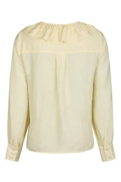 Neo Noir Katarina Crepe Ruffle Blouse 166497< Bluser & Skjorter