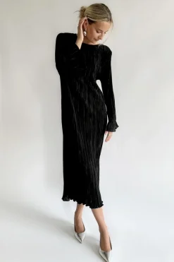 BYIC Kellyic Long Plissé Dress A23287< Kjoler