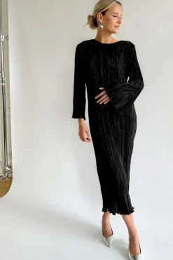 BYIC Kellyic Long Plissé Dress A23287< Kjoler