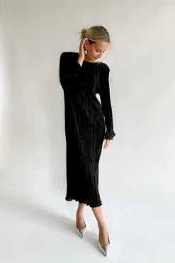 BYIC Kellyic Long Plissé Dress A23287< Kjoler