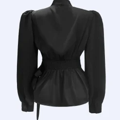 Liberte Kiki-Ls-Wrap-Blouse 22310< Bluser & Skjorter