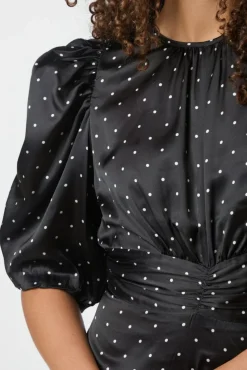 Neo Noir Kikka Dot Dress 166646< Kjoler