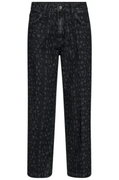 L'Amitié Crop Logo Jeans HL10020*Haute L'Amitié Sale