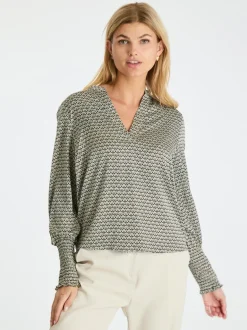 Neo Noir Landa Graphic Pattern Blouse< Bluser & Skjorter