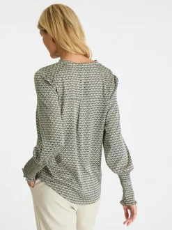 Neo Noir Landa Graphic Pattern Blouse< Bluser & Skjorter