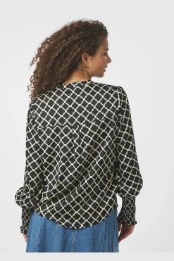 Landa Tile Print Blouse 166926*Neo Noir Online