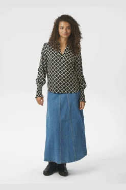 Landa Tile Print Blouse 166926*Neo Noir Online