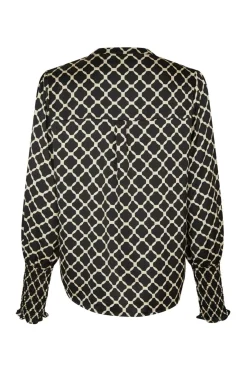 Landa Tile Print Blouse 166926*Neo Noir Online