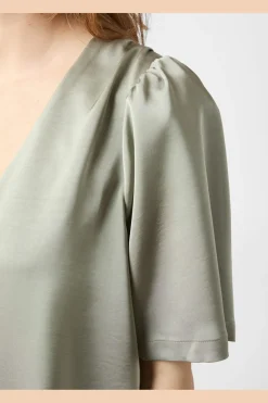 Largo Heavy Sateen Blouse 160108*Neo Noir Online