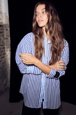 Lark Mix Stripe Shirt HL10480*Haute L'Amitié