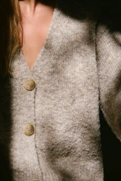 Neo Noir Lavanda Boucle Knit Cardigan 164894< Cardigans|Ammevenligt Tøj