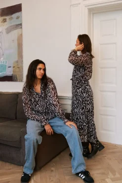 Neo Noir Leia Abstract Leo Blouse 164591< Bluser & Skjorter