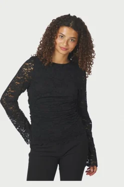 Neo Noir Lenida Lace Blouse 166833< Bluser & Skjorter