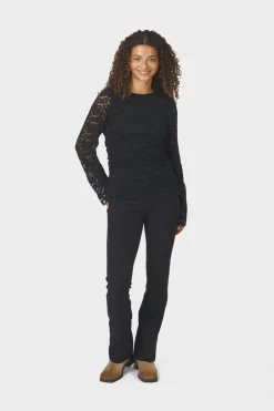 Neo Noir Lenida Lace Blouse 166833< Bluser & Skjorter