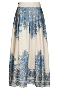 Neo Noir Lenni Paisley Border Skirt 166205< Nederdele