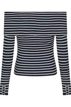 Lessy Stripe Blouse*Neo Noir Clearance