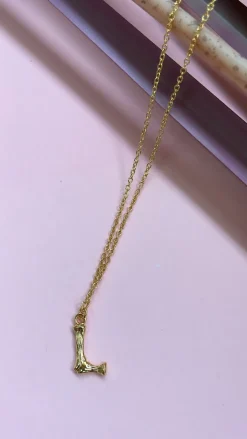 Letter Rustik Necklace*Mellow Moon Discount