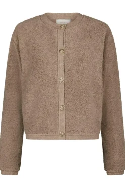 Neo Noir Limo Fluffy Knit Cardigan 161963< Cardigans|Ammevenligt Tøj