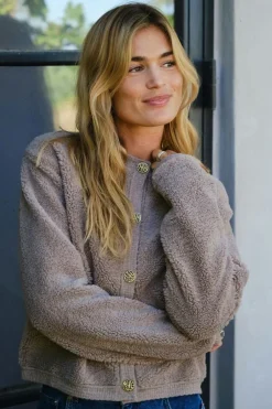 Neo Noir Limo Fluffy Knit Cardigan 161963< Cardigans|Ammevenligt Tøj