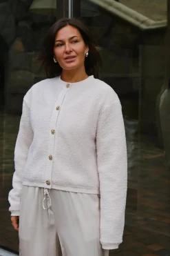 Limo Fluffy Knit Cardigan 161963*Neo Noir Outlet