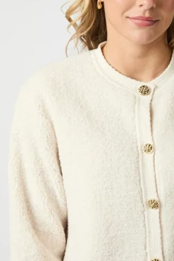 Limo Fluffy Knit Cardigan 161963*Neo Noir Outlet