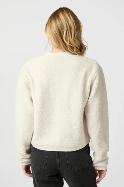 Limo Fluffy Knit Cardigan 161963*Neo Noir Outlet